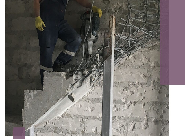 Демонтаж металлических и бетонных лестниц в Сергиеве Посаде