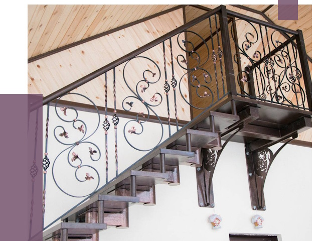 Кованые лестницы в Сергиеве Посаде от 79825 руб. под ключ