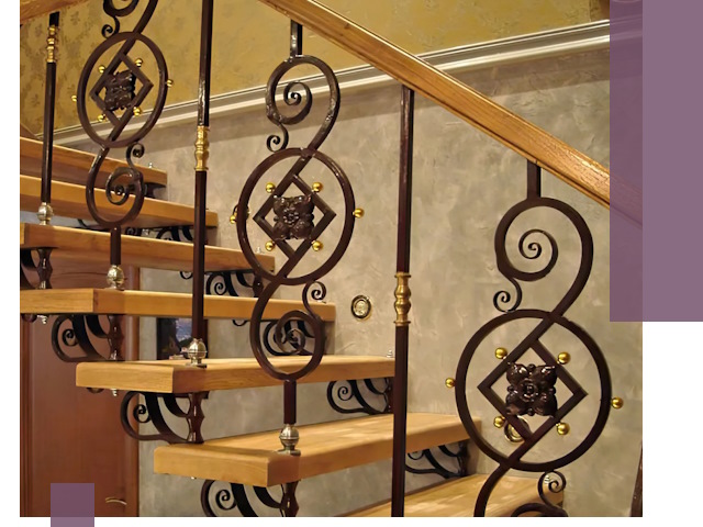 Изготовление кованых лестниц под ключ в Сергиеве Посаде