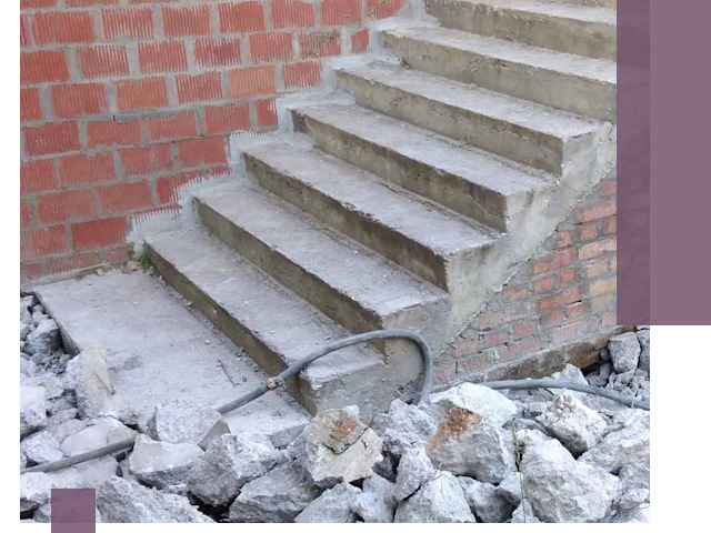 Демонтаж бетонных лестниц в Сергиеве Посаде: быстро и безопасно