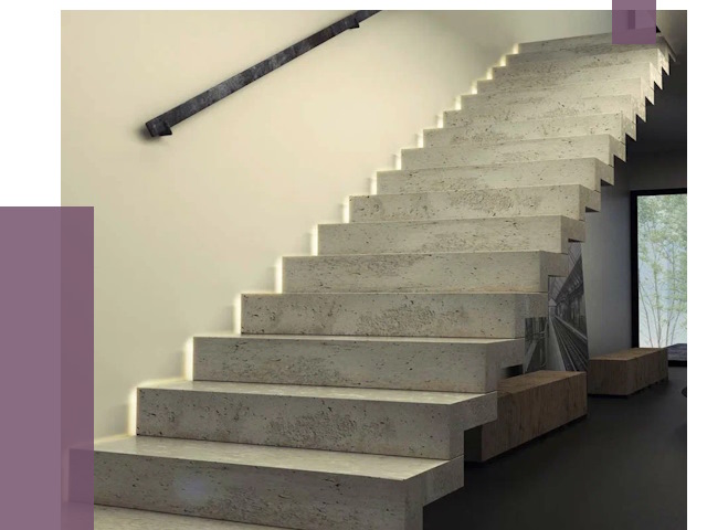 Облицовка бетонных лестниц в Сергиеве Посаде от 4605 руб/м2