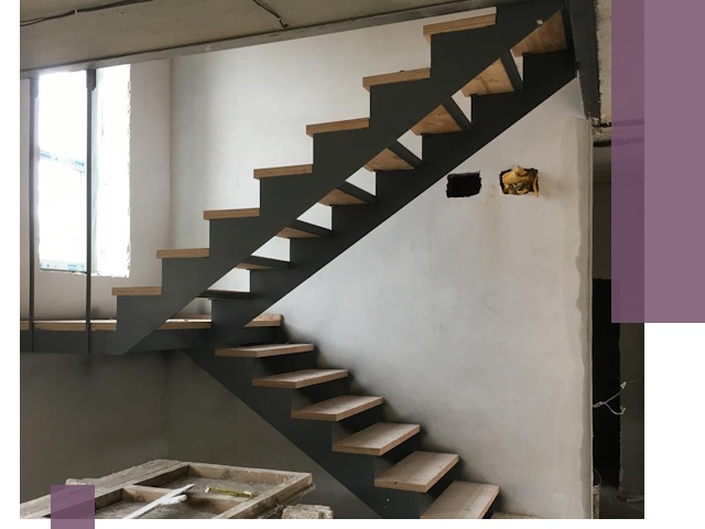 Изготовление лестниц на металлокаркасе в Сергиеве Посаде от производителя