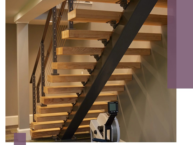 Лестницы на монокосоурах под ключ в Сергиеве Посаде - изготовление и монтаж