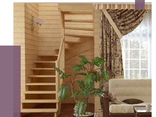 Лестницы для дачи в Сергиеве Посаде от 75987 руб.  | ПРОЛЁТ-Сгп