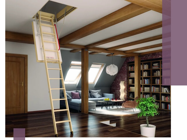 Чердачные лестницы под ключ в Сергиеве Посаде: изготовление и монтаж