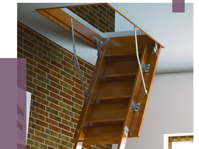 Установка чердачной лестницы в Сергиеве Посаде от 7829 руб. | ПРОЛЁТ-Сгп