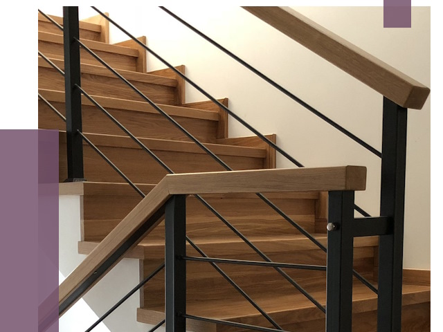 Обшивка металлической лестницы деревом в Сергиеве Посаде от 4349 руб.