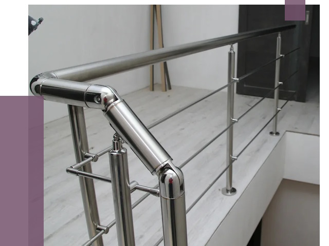 Перила из нержавеющей стали в Сергиеве Посаде от 9006 руб. под ключ | ПРОЛЁТ-Сгп