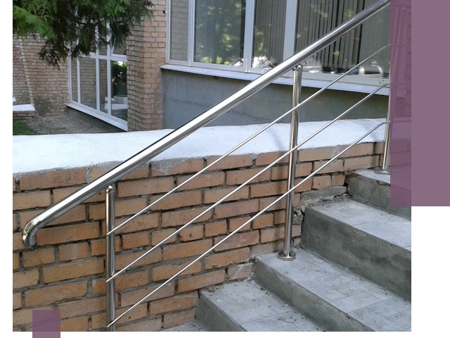 Перила из нержавеющей стали высокого качества в Сергиеве Посаде