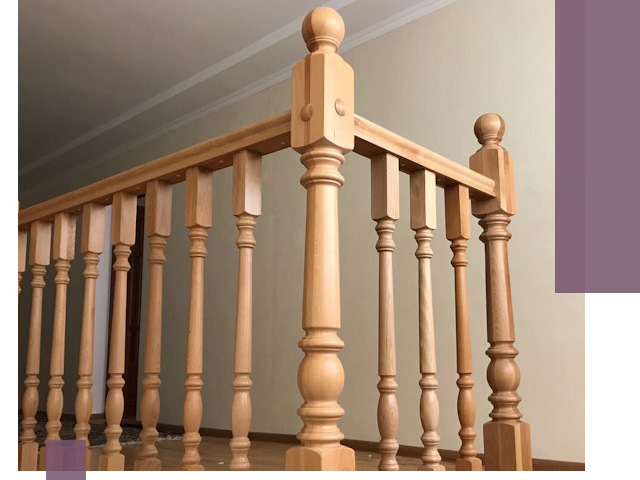 Деревянные перила на заказ в Сергиеве Посаде: монтаж и изготовление