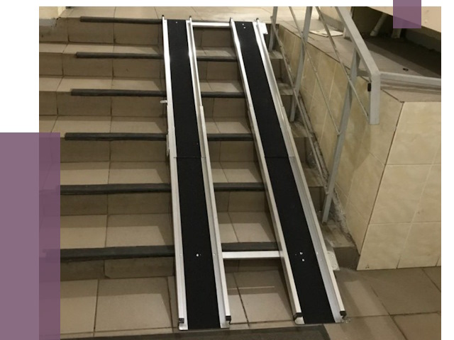 Установка пандуса в подъезд в Сергиеве Посаде от 7983 руб. под ключ | ПРОЛЁТ-Сгп