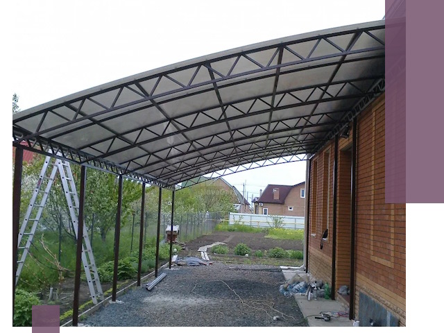 Профессиональный монтаж навесов под ключ в Сергиеве Посаде