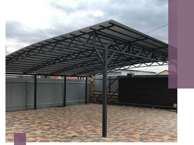 Недорогие навесы под ключ в Сергиеве Посаде — изготовление и монтаж