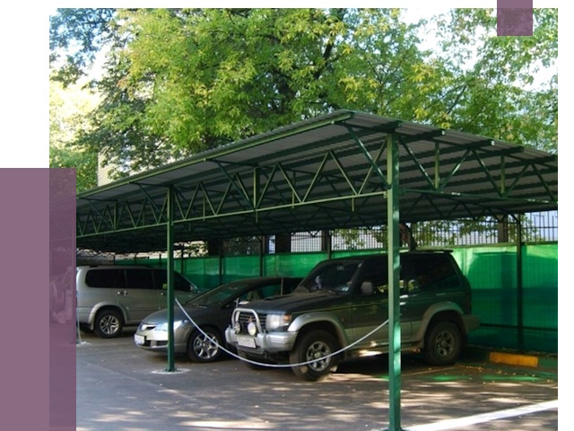 Навесы для парковки в Сергиеве Посаде от 80337 руб. заказать | ПРОЛЁТ-Сгп