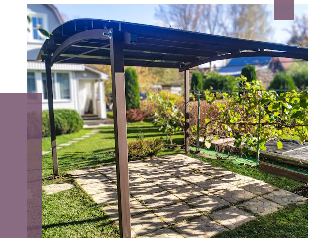 Навесы для дачи в Сергиеве Посаде от 12741 руб. под ключ — ПРОЛЁТ-Сгп