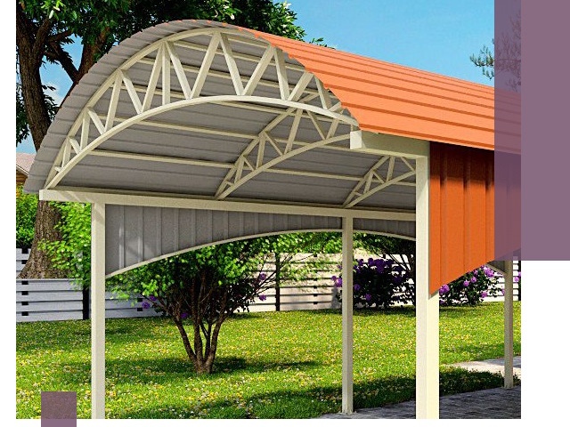 Навесы из профнастила под ключ в Сергиеве Посаде — установка и монтаж