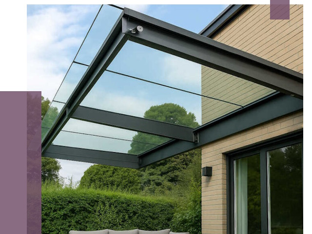 Стеклянные навесы и козырьки в Сергиеве Посаде от 12281 руб.