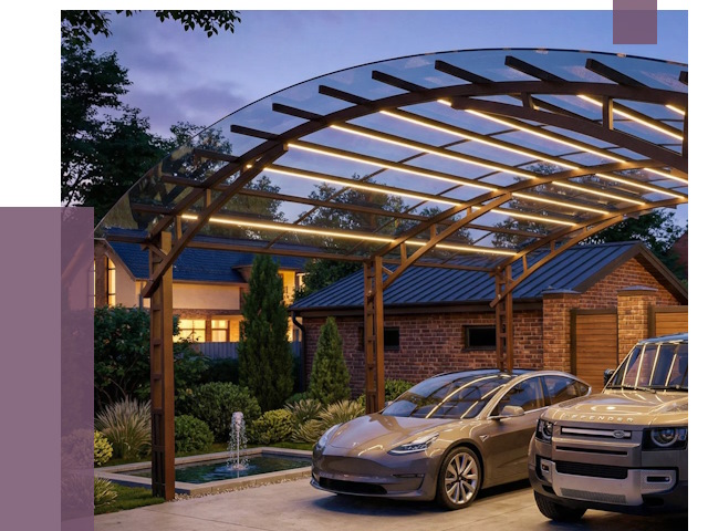 Металлические навесы в Сергиеве Посаде от 12690 руб. под ключ — ПРОЛЁТ-Сгп