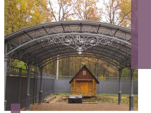 Кованые навесы премиум-класса под заказ в Сергиеве Посаде