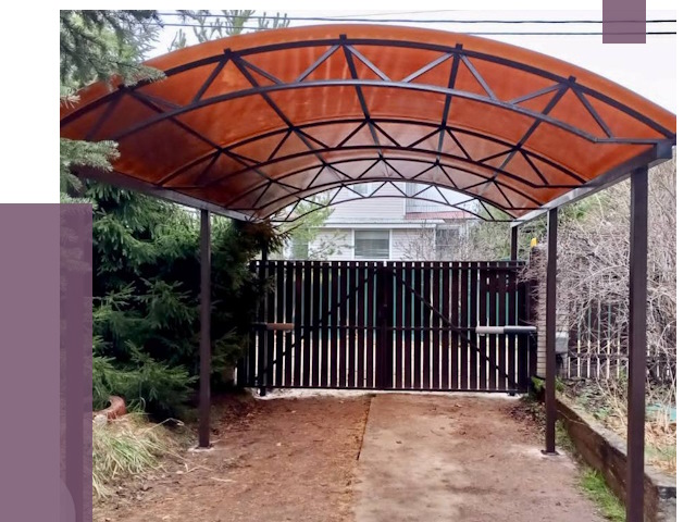 Арочные навесы в Сергиеве Посаде от 12741 руб. — изготовление и монтаж | ПРОЛЁТ-Сгп