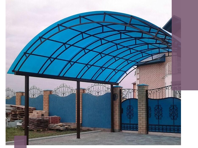 Арочные навесы под ключ в Сергиеве Посаде — изготовление и монтаж