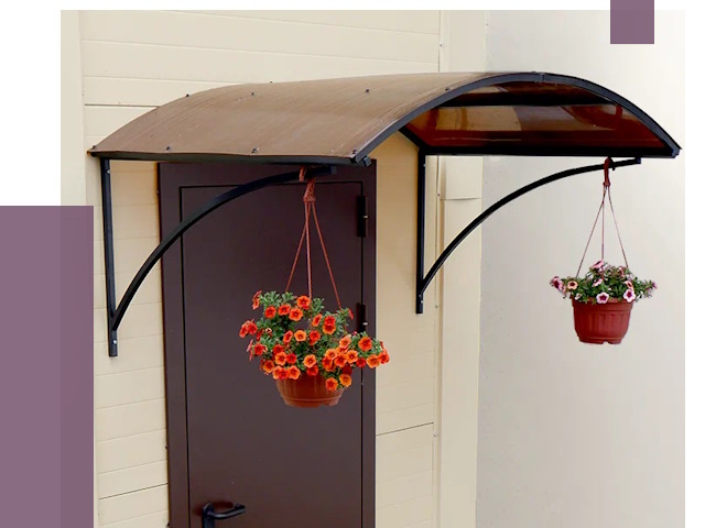 Козырьки над входом в Сергиеве Посаде от 14839 руб.  | ПРОЛЁТ-Сгп