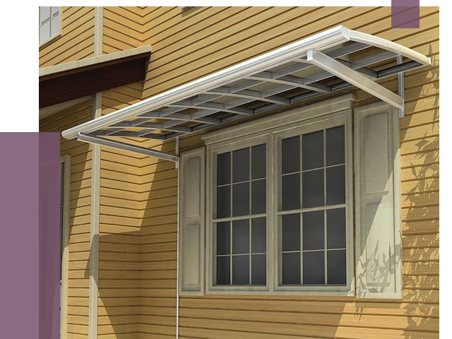 Козырьки над окнами в Сергиеве Посаде от 7624 руб. — монтаж, покупки | ПРОЛЁТ-Сгп