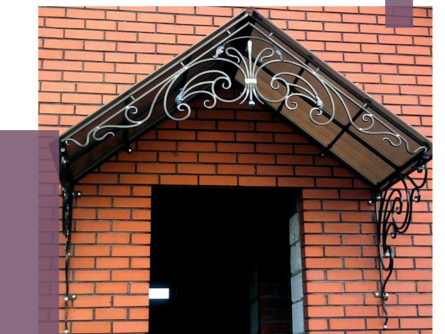 Металлические козырьки в Сергиеве Посаде от 10695 руб. 