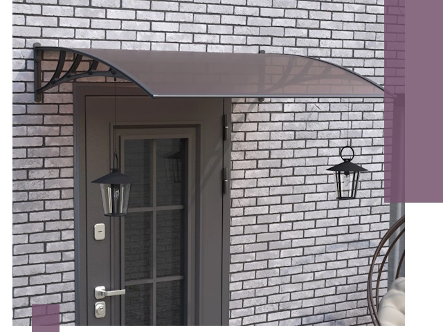 Недорогие козырьки и навесы под ключ в Сергиеве Посаде