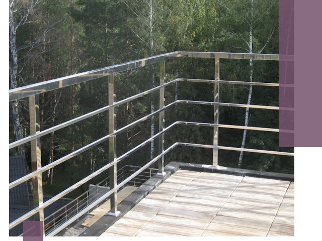 Парапеты из нержавеющей стали в Сергиеве Посаде — изготовление и монтаж