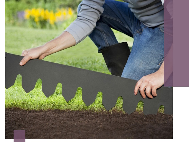 Металлические бордюры для газона в Сергиеве Посаде — изготовление и монтаж